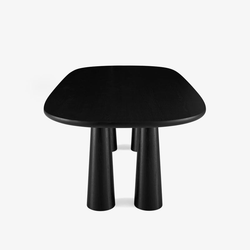 Hashira Dining Table In Black Stained Ash by Ligne Roset - Additional Image - 3