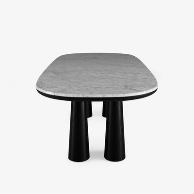 Hashira Dining Table In Black Stained Ash by Ligne Roset - Additional Image - 5