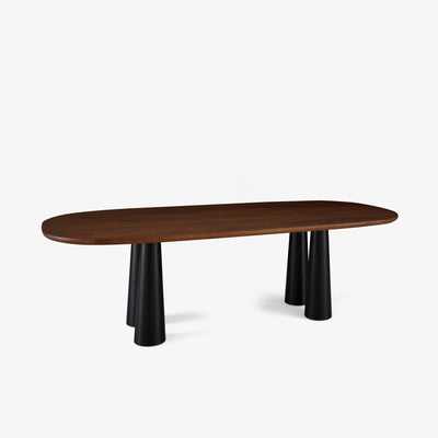 Hashira Dining Table In Black Stained Ash by Ligne Roset - Additional Image - 7