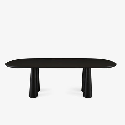 Hashira Dining Table In Black Stained Ash by Ligne Roset