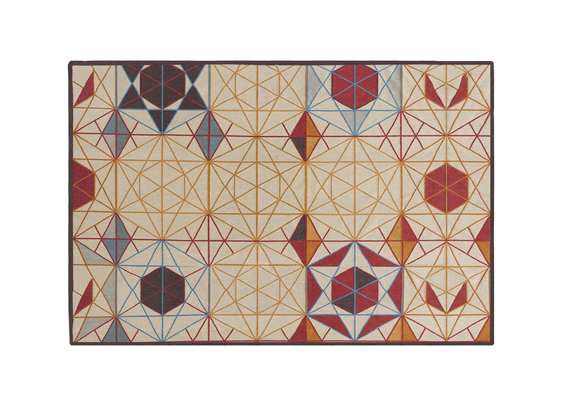 Hexa Rectangular Kilim Rug by GAN