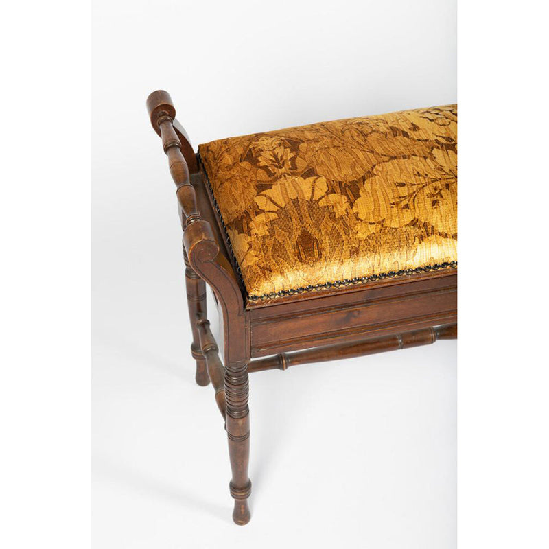 Honey Bee Damask Stool With Handles by Timorous Beasties-6