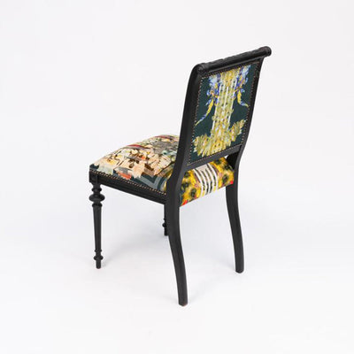 Honey Bee Linear Damask Dining Chair by Timorous Beasties-2