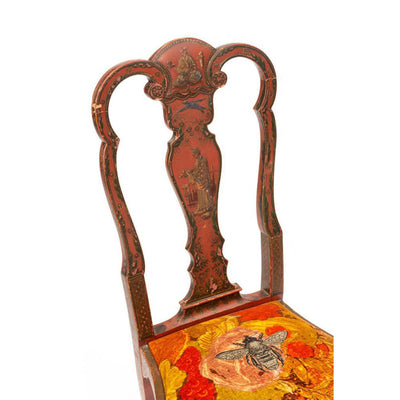 Honey Bee On Orange Dining Chair by Timorous Beasties-3