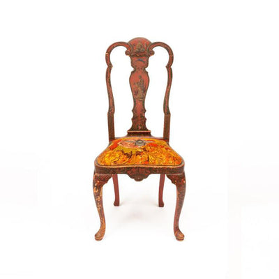 Honey Bee On Orange Dining Chair by Timorous Beasties