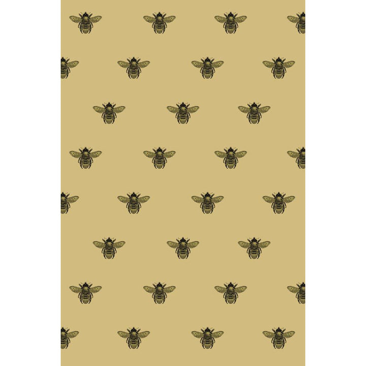Honey Bee Velvet Fabric Wallpaper by Timorous Beasties