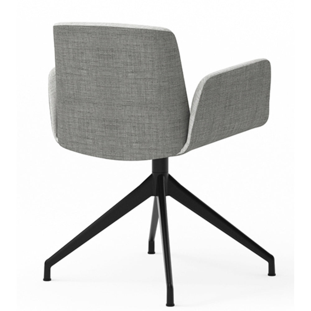 Hug Fully Upholstered Metal Dining Chair by Punt