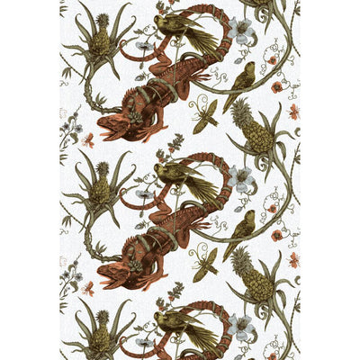 Iguana Fabric Wallpaper by Timorous Beasties