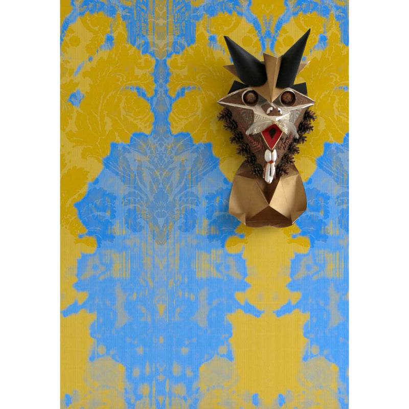 Ikat Damask Wallpaper Panel by Timorous Beasties-6