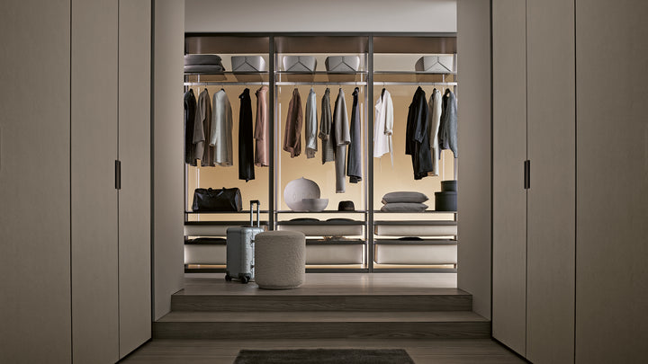 Cover Open Closet System by Rimadesio