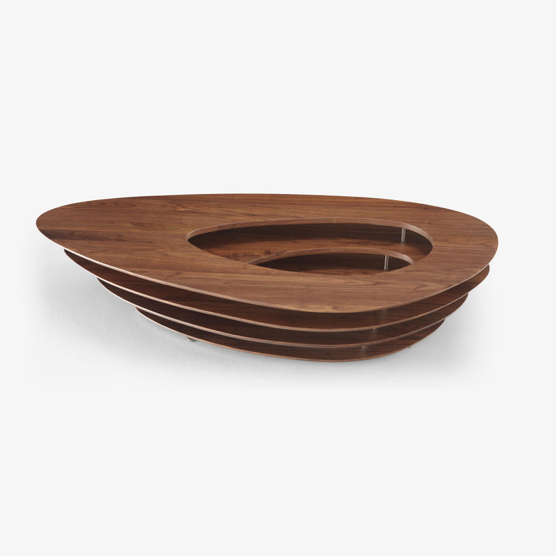 Interstice Low Table Walnut by Ligne Roset - Additional Image - 1