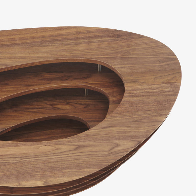 Interstice Low Table Walnut by Ligne Roset - Additional Image - 2