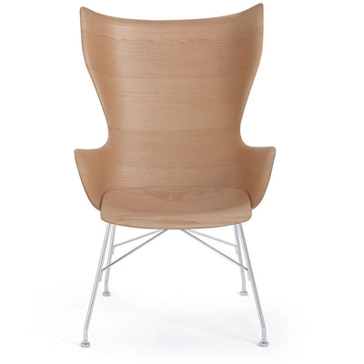 K/Wood Slatted Ash Lounge Chair by Kartell
