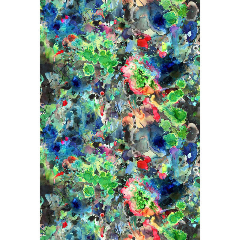 Kaleido Splatt All Over Velvet Fabric Wallpaper by Timorous Beasties