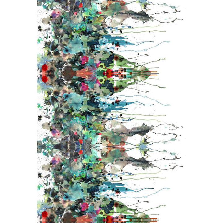 Kaleido Splatt Railroad Fabric Wallpaper by Timorous Beasties