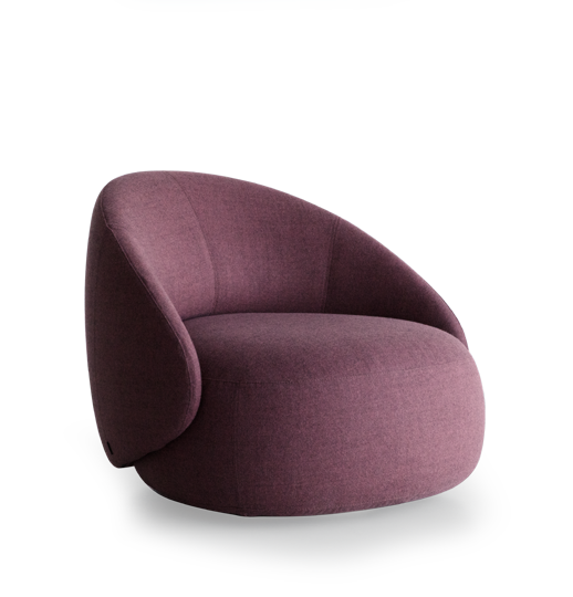 Kipu Club D08 Swivel Armchair Pouf by Lapalma