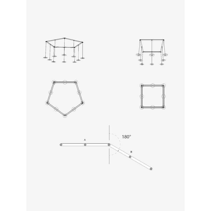 Koine cluster Suspension Lamp by Luceplan 6