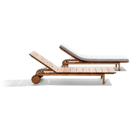 Kos Lounger Daybed Teak by Tribu 