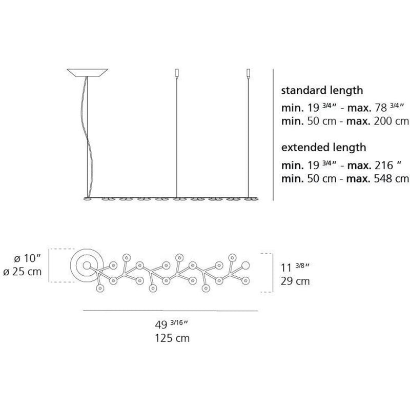 Led Net 125 Susp Linear LED 30W 30K Dim 0-10V Unv by Artemide 1