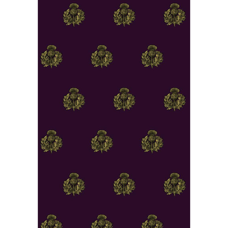 Little Thistle Velvet Fabric Wallpaper by Timorous Beasties-3