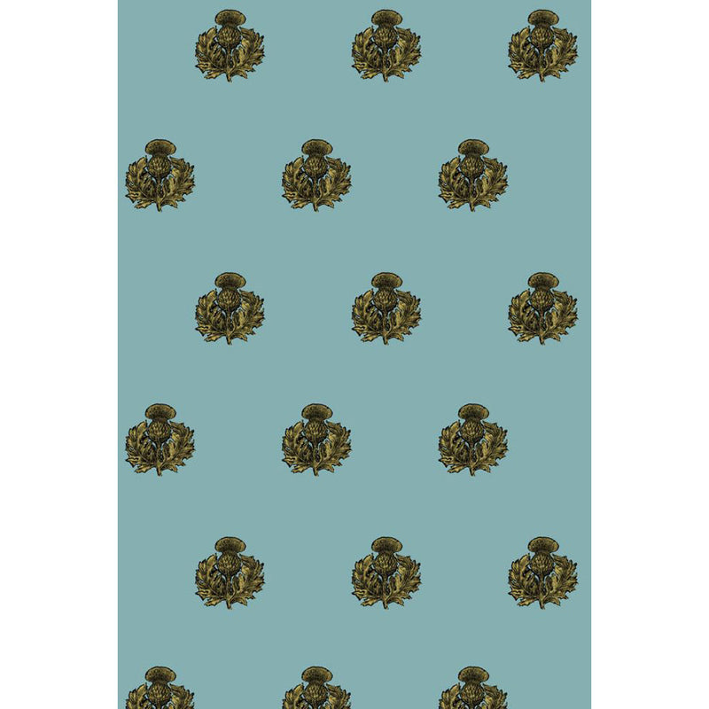 Little Thistle Velvet Fabric Wallpaper by Timorous Beasties-6