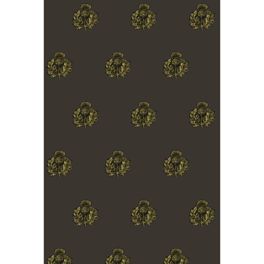 Little Thistle Velvet Fabric Wallpaper by Timorous Beasties