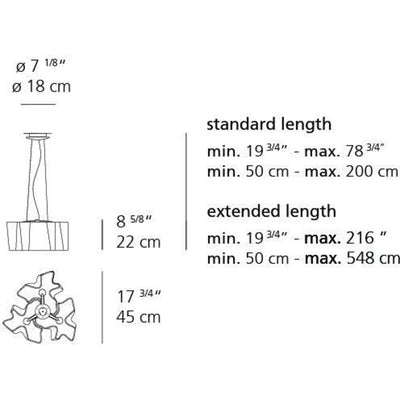 Logico Mini Triple Nested Suspension Lamp by Artemide 2