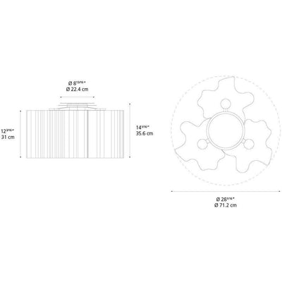 Logico Triple Nested Ceiling Lamp by Artemide 2