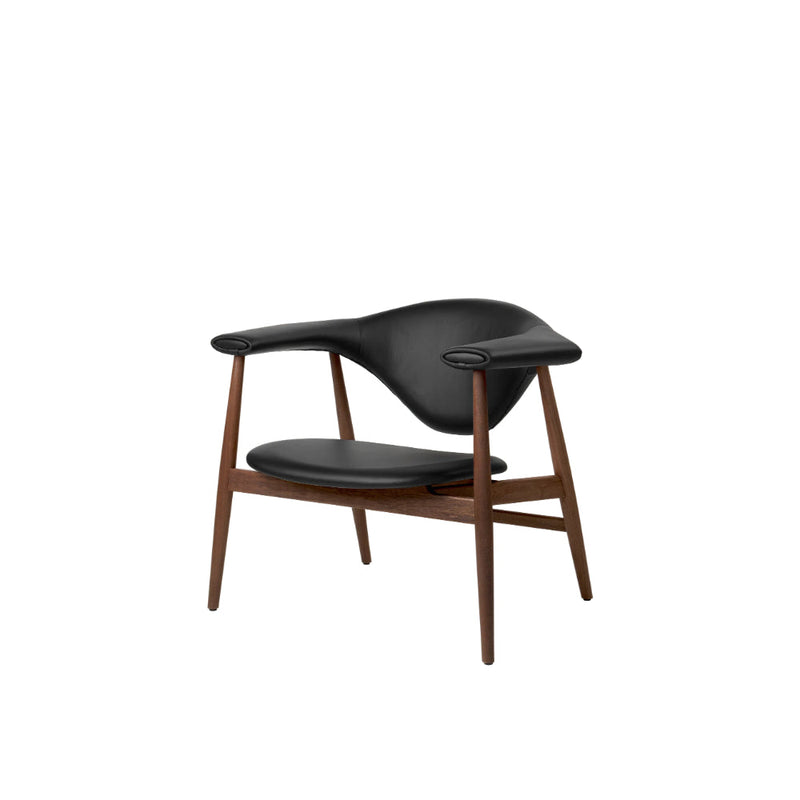 Masculo Lounge Chair Fully Upholstered by Gubi