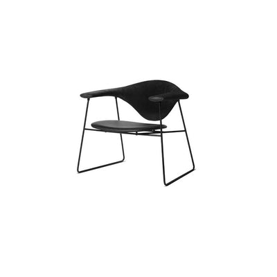 Masculo Sled Base Lounge Chair by Gubi