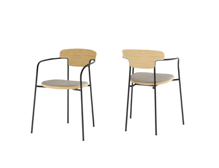 Pecan Upholstered Chair by Punt