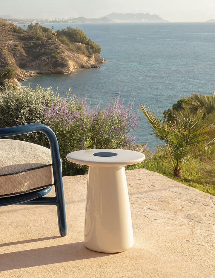 Meridies Outdoor Ceramic Round Side Table by Expormim