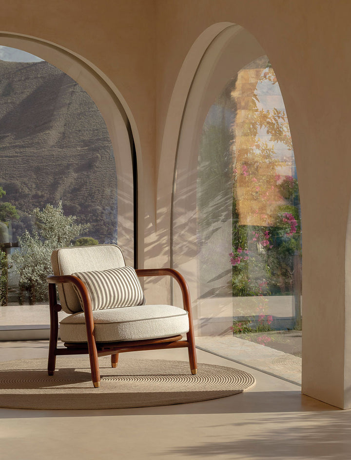 Meridies Outdoor Armchair With Solid Wood Frame by Expormim