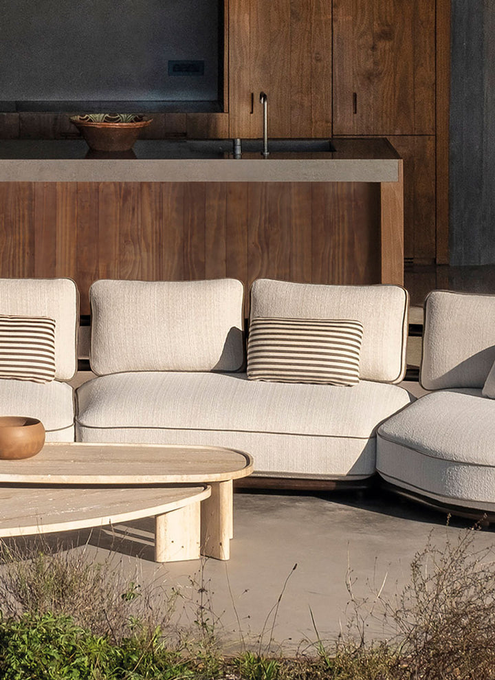 Meridies Outdoor Double Central Module With Solid Wood Frame by Expormim