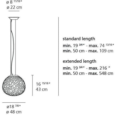 Meteorite Suspension Lamp by Artemide 3