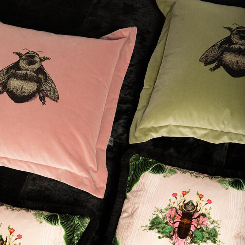 Napoleon Bee Velvet Cushion by Timorous Beasties-27