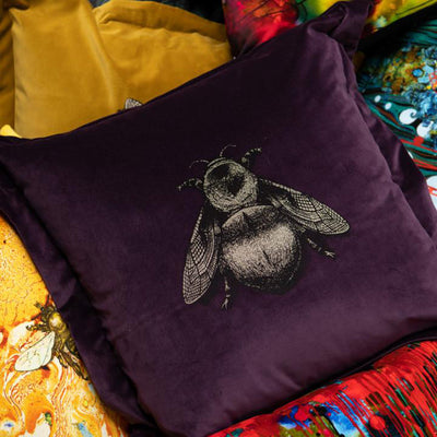 Napoleon Bee Velvet Cushion by Timorous Beasties-28