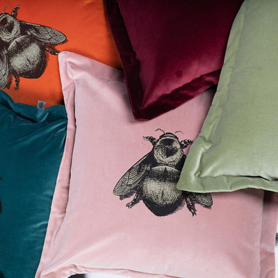 Napoleon Bee Velvet Cushion by Timorous Beasties-30