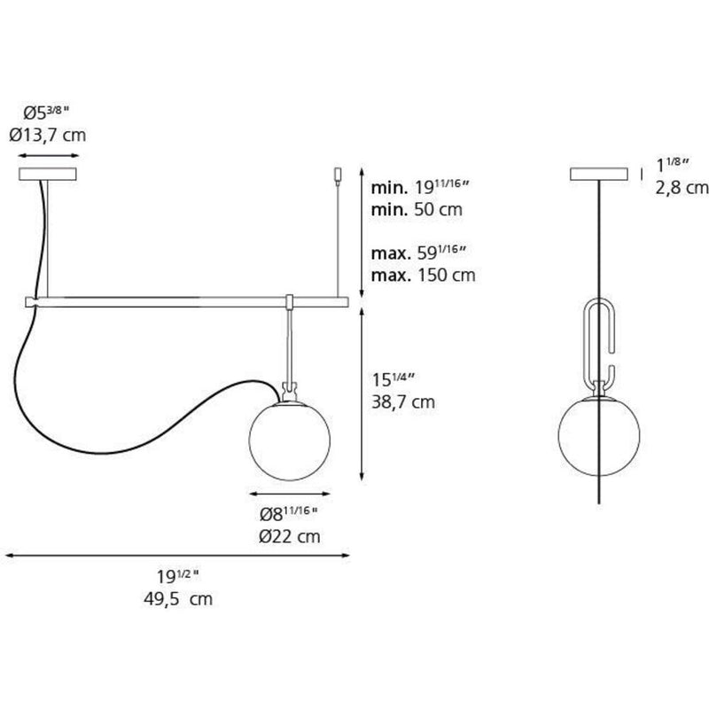 Nh1217 Suspension Lamp by Artemide 6