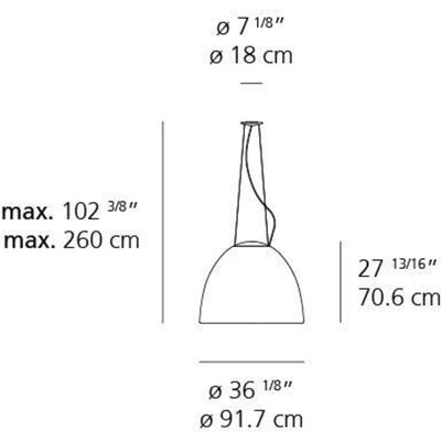 Nur 1618 Suspension Lamp by Artemide 2