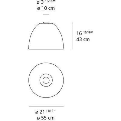 Nur Ceiling Lamp 150W by Artemide 2