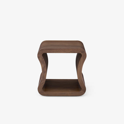 One Shape Sofa End Table American Walnut by Ligne Roset