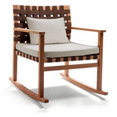 Opposite Rocking Chair Teak by Tribu 