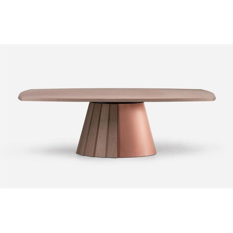 Orion Dining Table - Timber & Metal Base by De La Espada 15