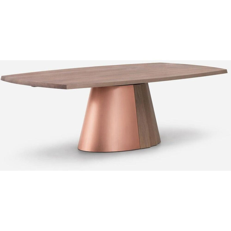 Orion Dining Table - Timber & Metal Base by De La Espada 16