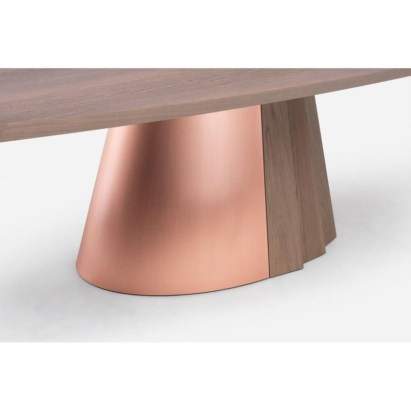 Orion Dining Table - Timber & Metal Base by De La Espada 20