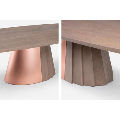 Orion Dining Table - Timber & Metal Base by De La Espada 22