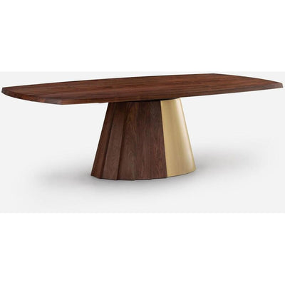 Orion Dining Table - Timber & Metal Base by De La Espada 24