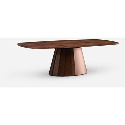 Orion Dining Table - Timber & Metal Base by De La Espada 1