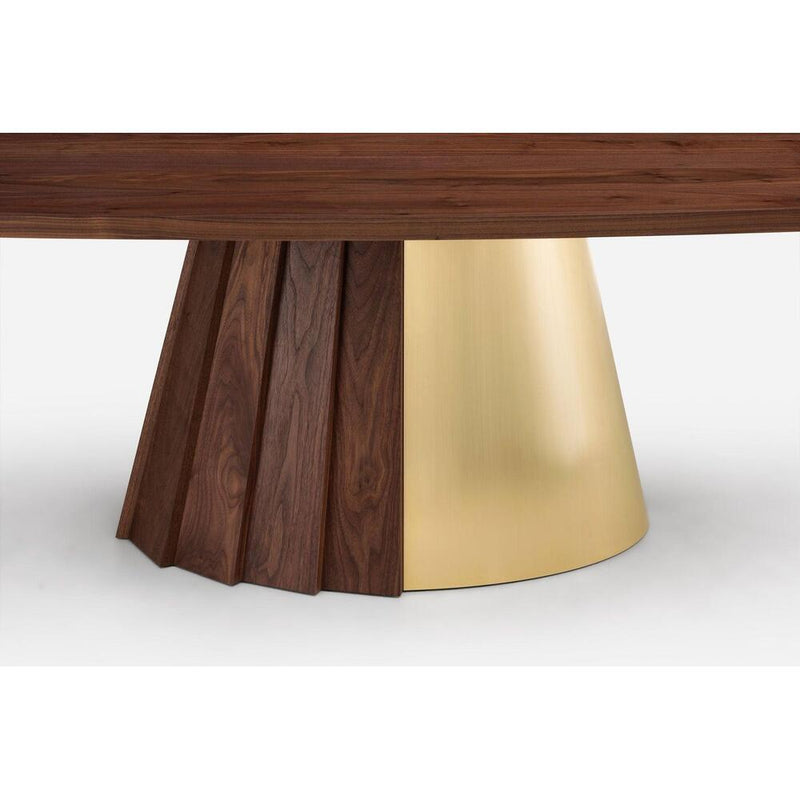 Orion Dining Table - Timber & Metal Base by De La Espada 29